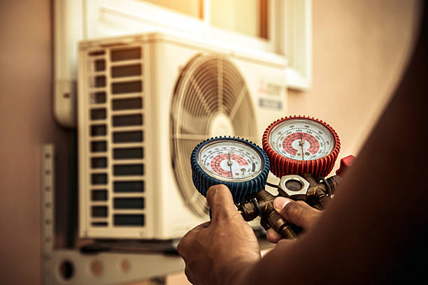 Professional Hvac Installation technician working in The Rock, GA